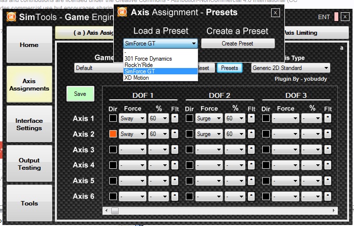 Please help with SimTools settings