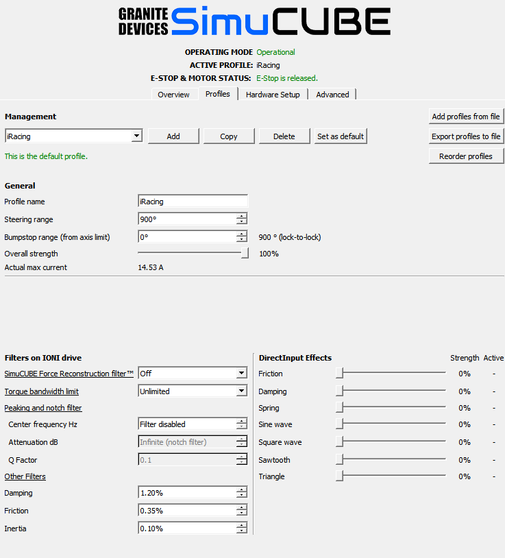 Iracing Simucube Settings And Latest In Game Settings